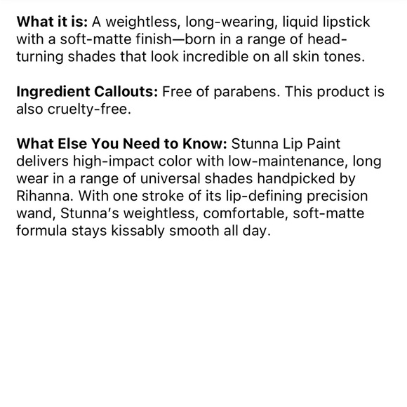 Fenty Beauty - Stunna Lip Paint Longwear Fluid Lip Colour - Picture 8 of 10